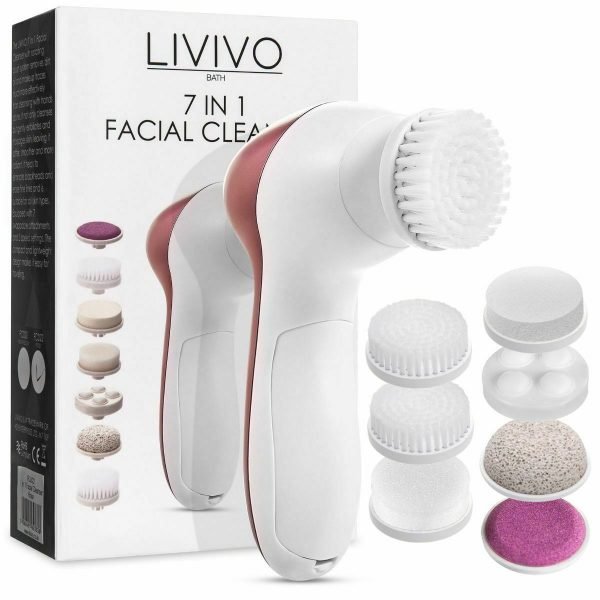 7in1 FACIAL FACE SONIC SPA CLEANSING BRUSH ELECTRIC BEAUTY CLEANSER