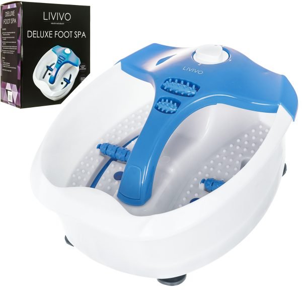 Deluxe Electric Foot Spa and Foot Bath for the Ultimate Home Foot Spa Experience in Blue Just